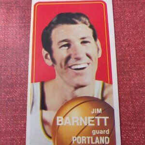 1970/71 Topps TALL CARD #142 Jim Barnett Portland Guard